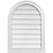 Ekena Millwork Round Top Surface Mount PVC Gable Vent w/ 2"W x 2"P Brickmould Sill Frame, 20"W x 28"H GVPRT20X2803SN - alternate 1